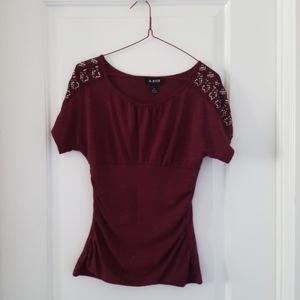 Burgandy blouse